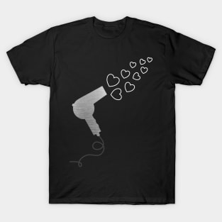 Blowdryer Hearts T-Shirt